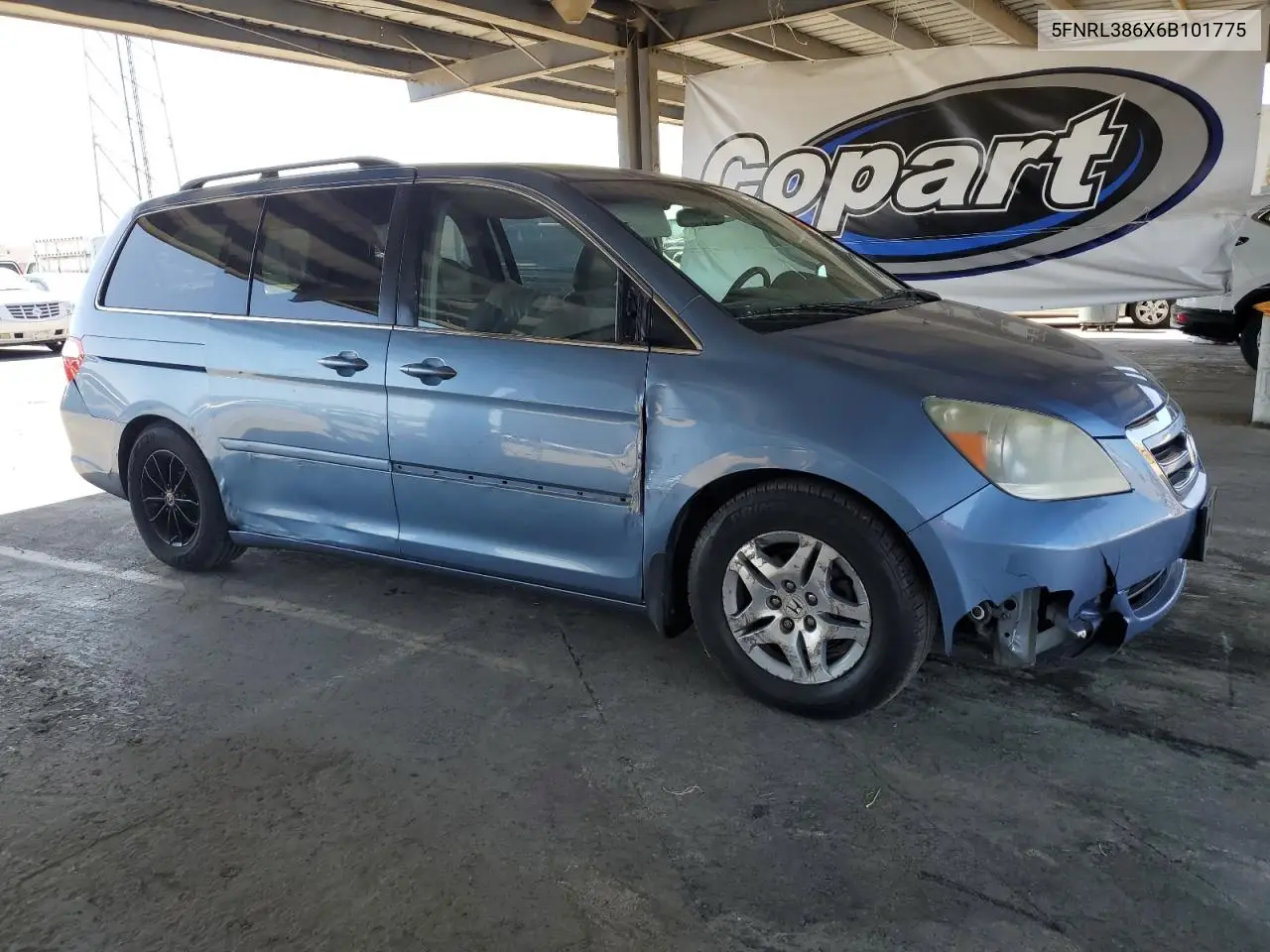 2006 Honda Odyssey Exl VIN: 5FNRL386X6B101775 Lot: 62431165