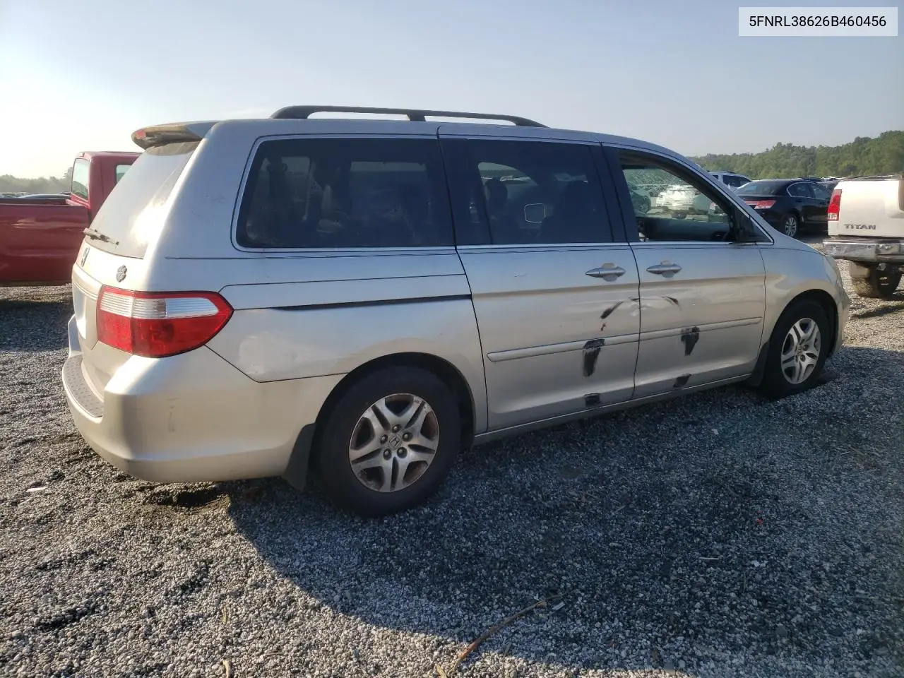 2006 Honda Odyssey Exl VIN: 5FNRL38626B460456 Lot: 62566855