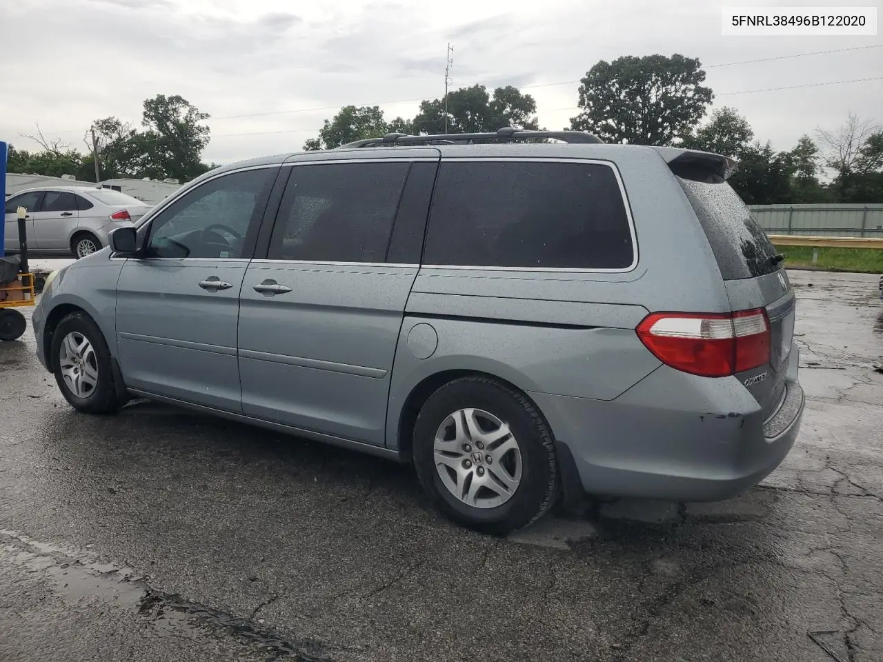 2006 Honda Odyssey Ex VIN: 5FNRL38496B122020 Lot: 62589795