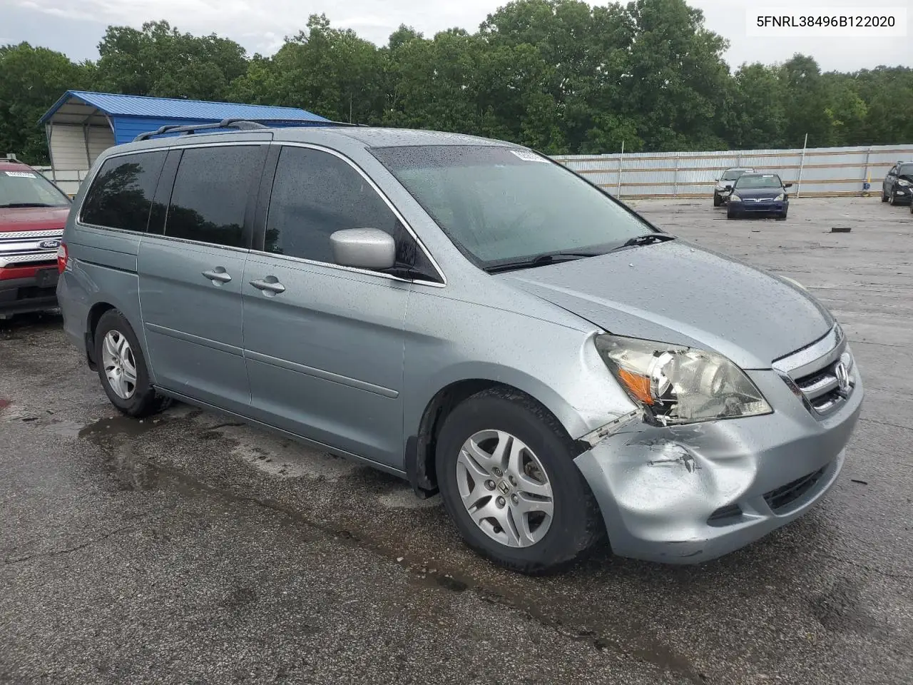 2006 Honda Odyssey Ex VIN: 5FNRL38496B122020 Lot: 62589795