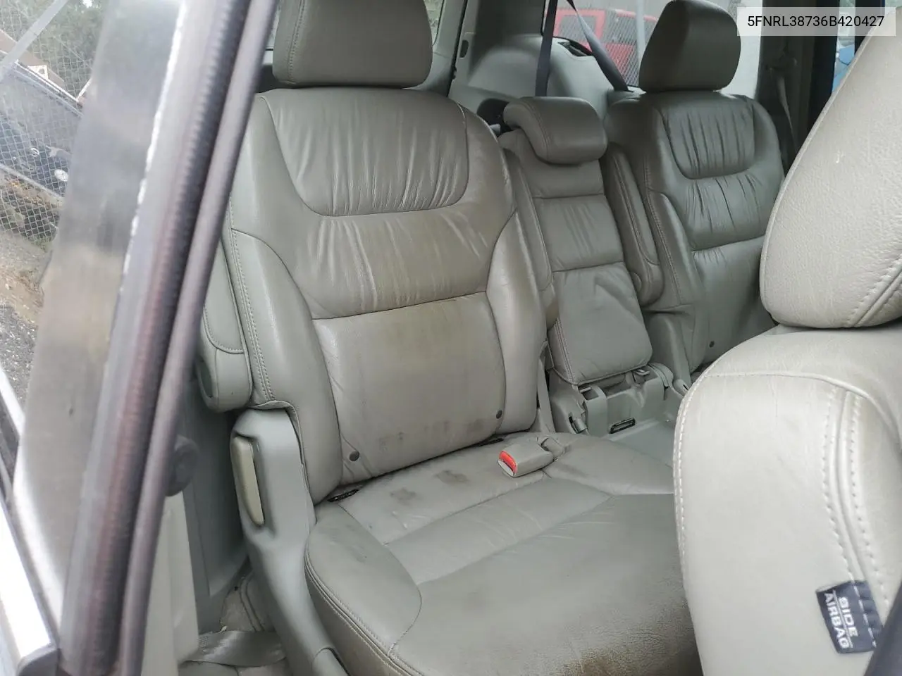 2006 Honda Odyssey Exl VIN: 5FNRL38736B420427 Lot: 62680165