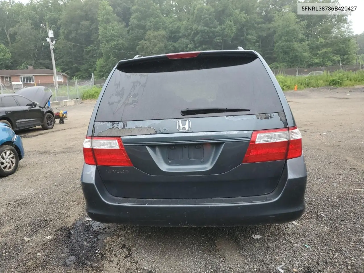2006 Honda Odyssey Exl VIN: 5FNRL38736B420427 Lot: 62680165
