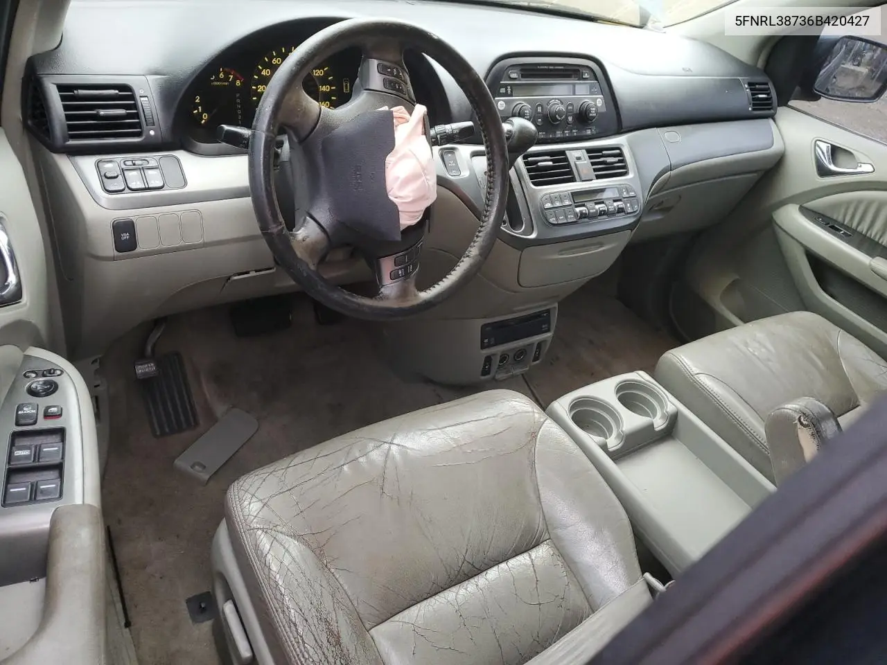 2006 Honda Odyssey Exl VIN: 5FNRL38736B420427 Lot: 62680165