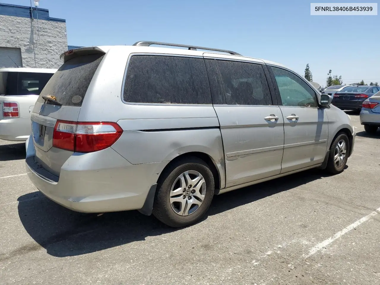 2006 Honda Odyssey Ex VIN: 5FNRL38406B453939 Lot: 62784155