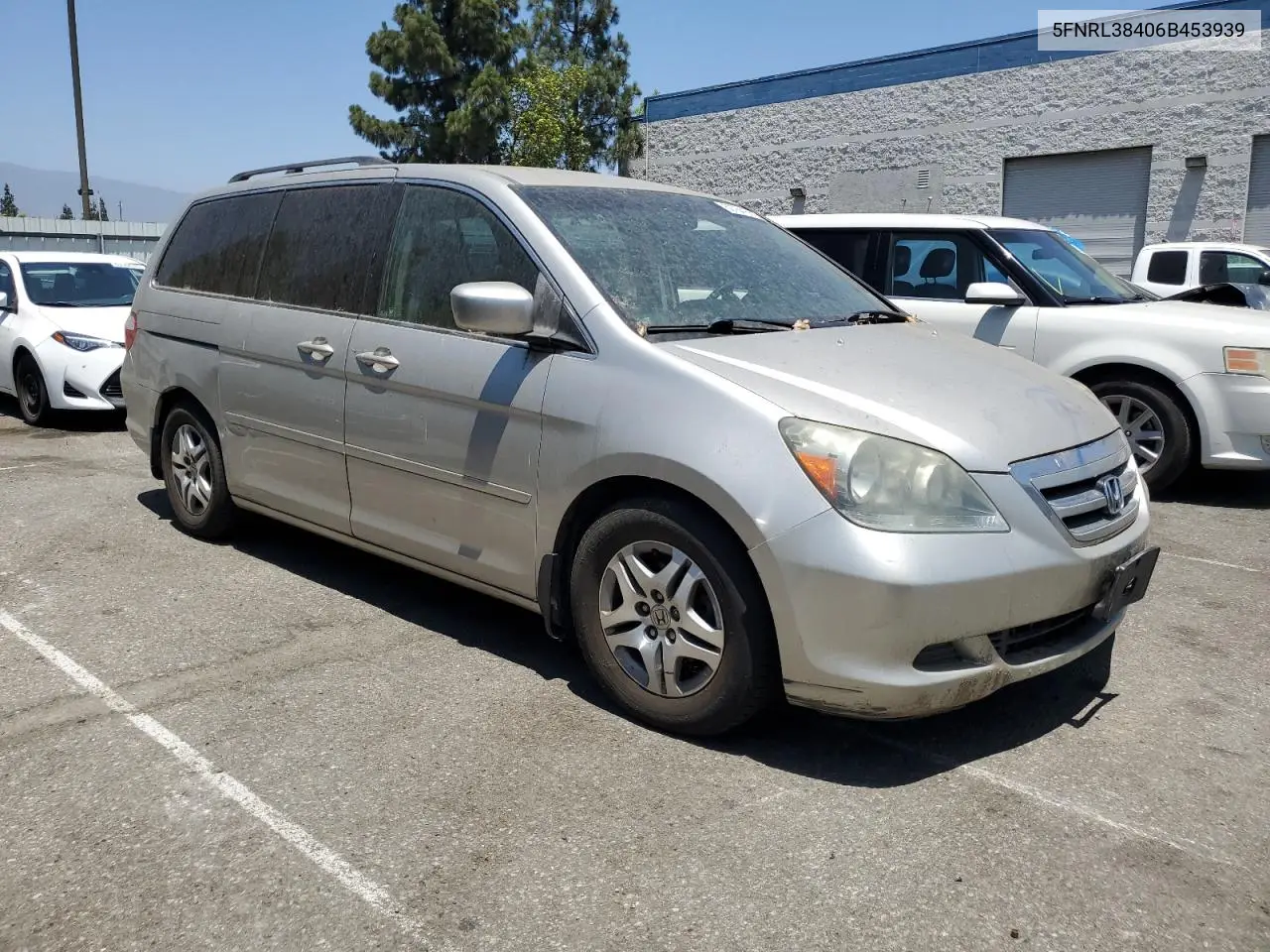 2006 Honda Odyssey Ex VIN: 5FNRL38406B453939 Lot: 62784155