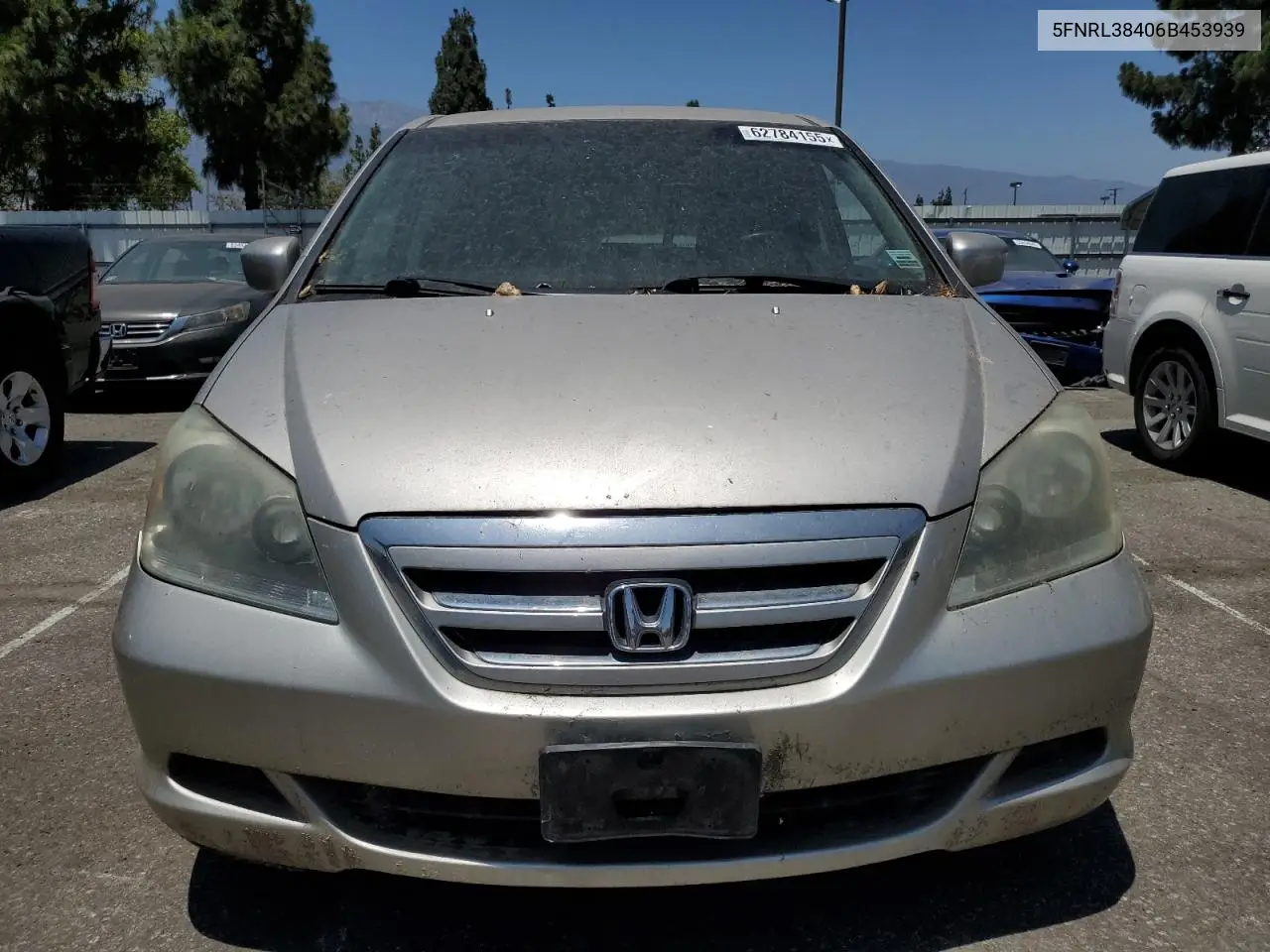 2006 Honda Odyssey Ex VIN: 5FNRL38406B453939 Lot: 62784155