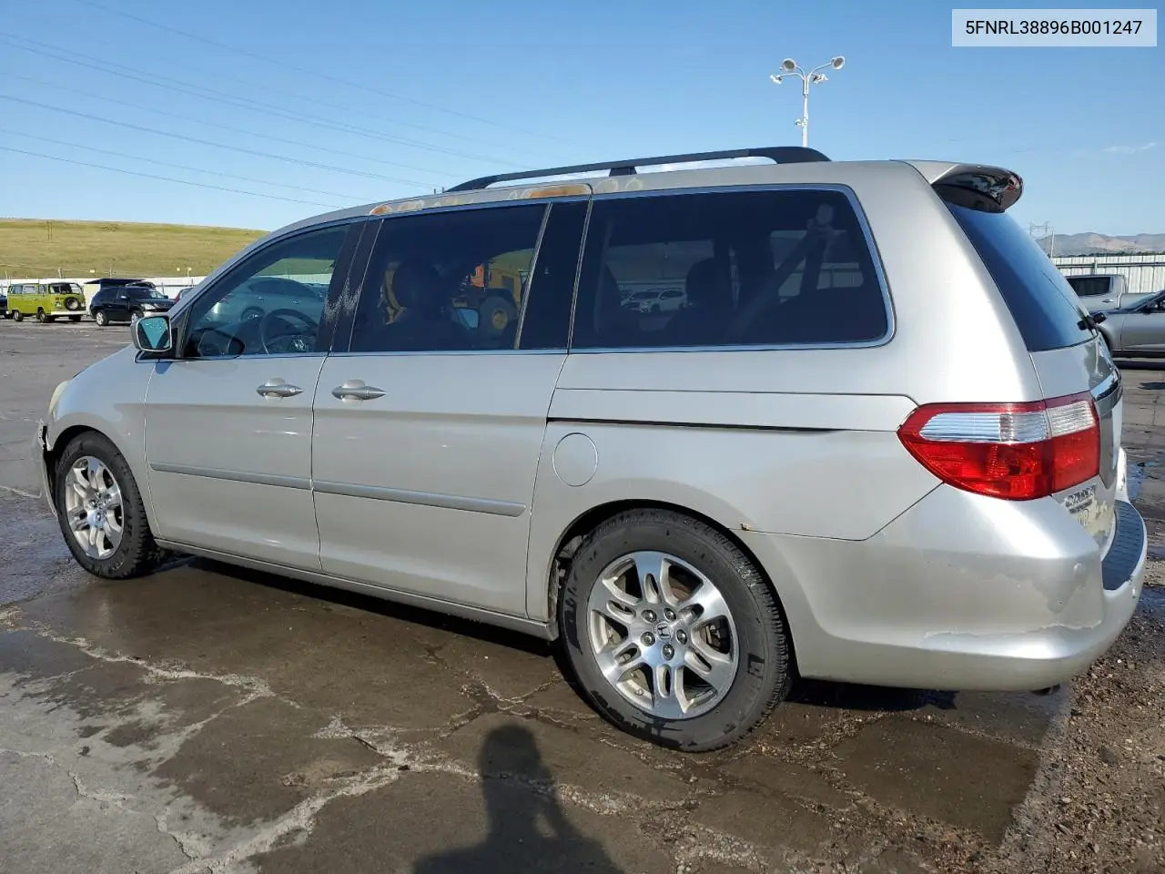 2006 Honda Odyssey Touring VIN: 5FNRL38896B001247 Lot: 62901165