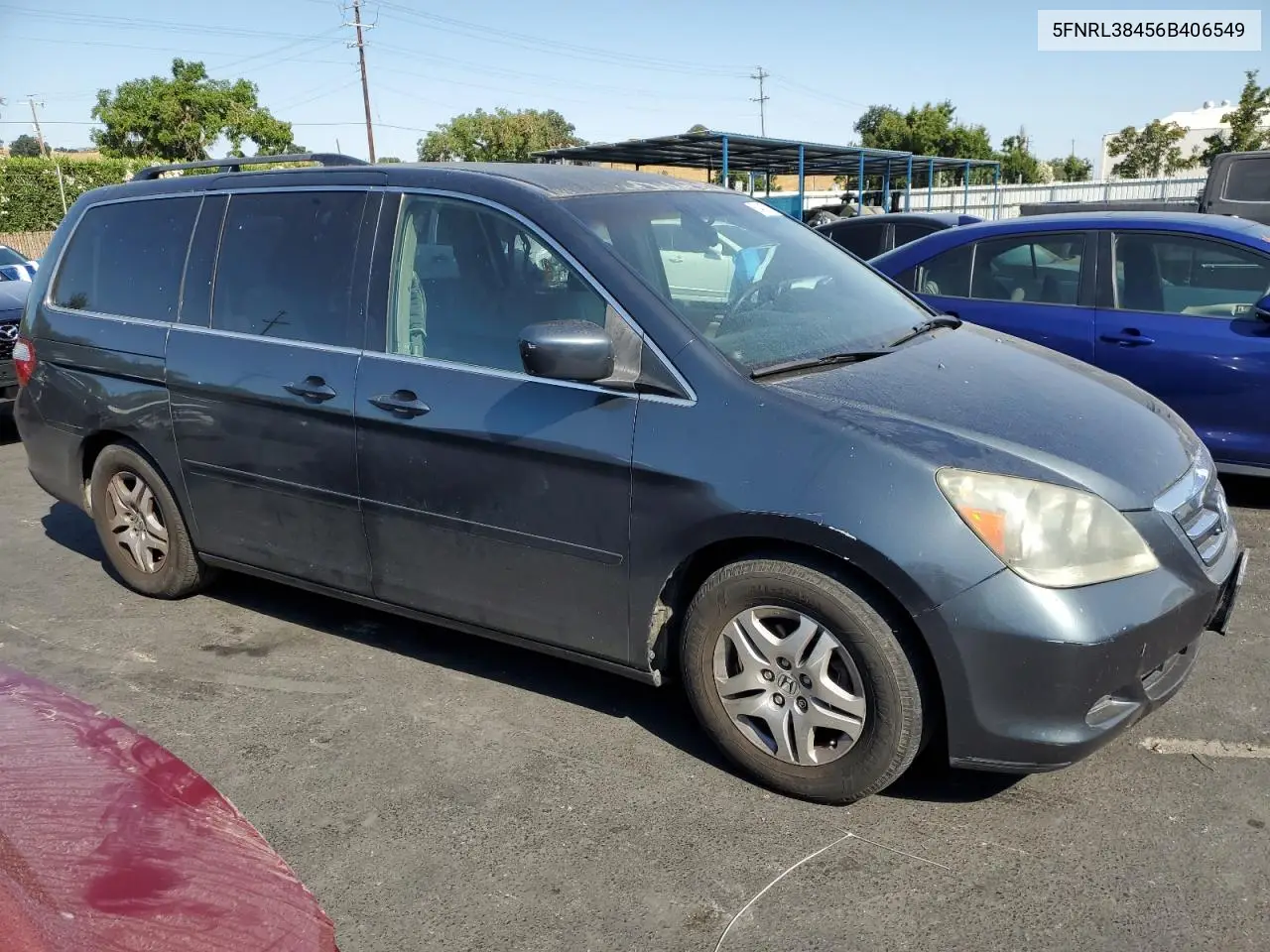 2006 Honda Odyssey Ex VIN: 5FNRL38456B406549 Lot: 63462215