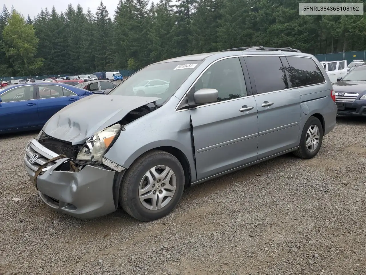 2006 Honda Odyssey Ex VIN: 5FNRL38436B108162 Lot: 65480485