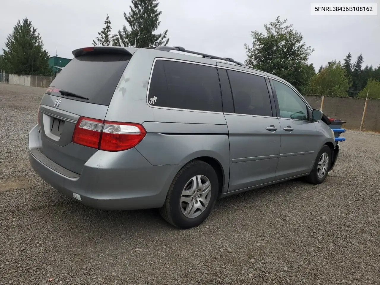 2006 Honda Odyssey Ex VIN: 5FNRL38436B108162 Lot: 65480485