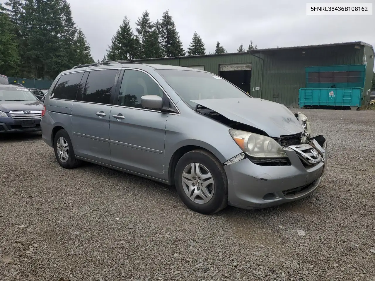 2006 Honda Odyssey Ex VIN: 5FNRL38436B108162 Lot: 65480485