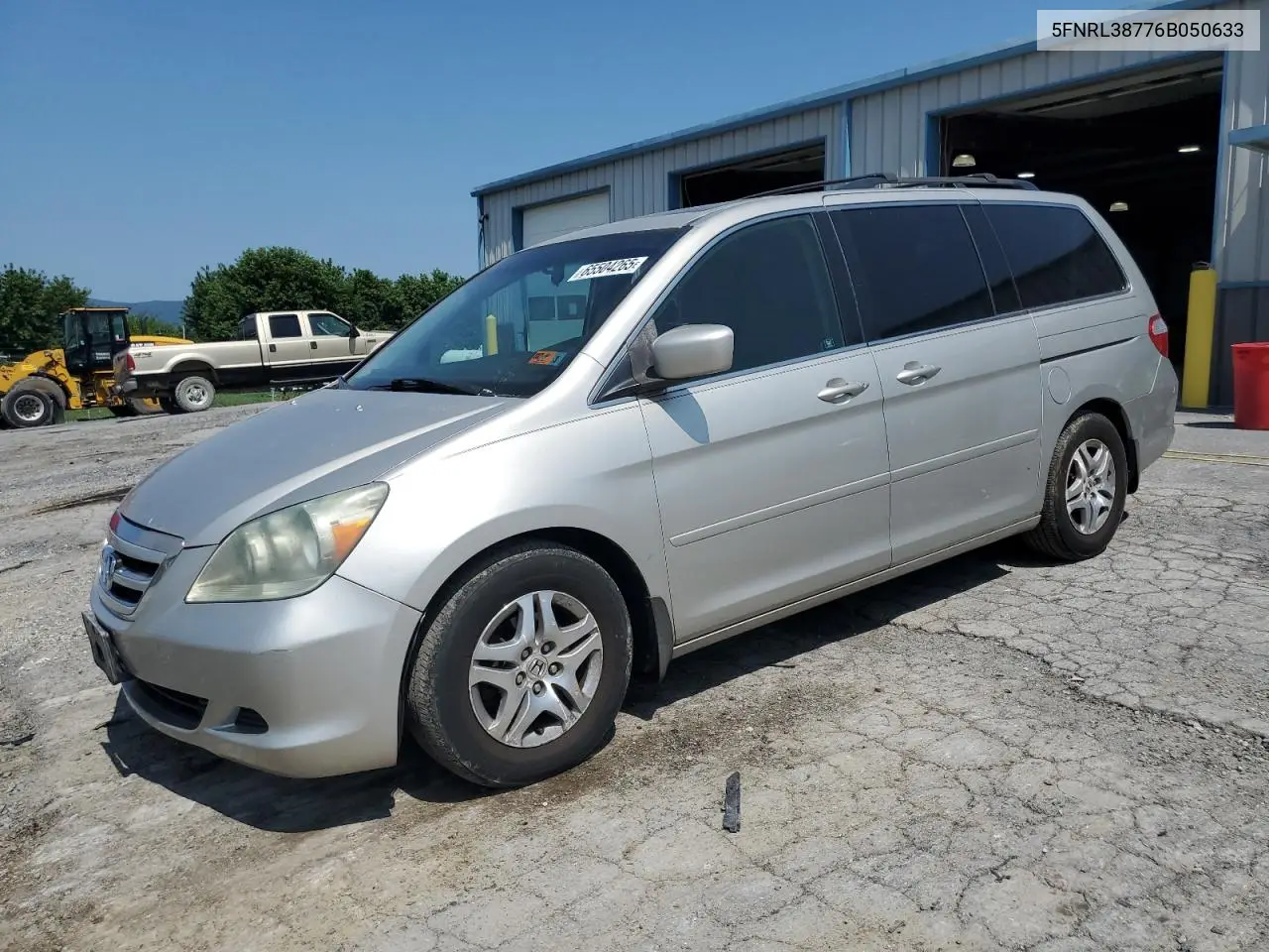 2006 Honda Odyssey Exl VIN: 5FNRL38776B050633 Lot: 65504265