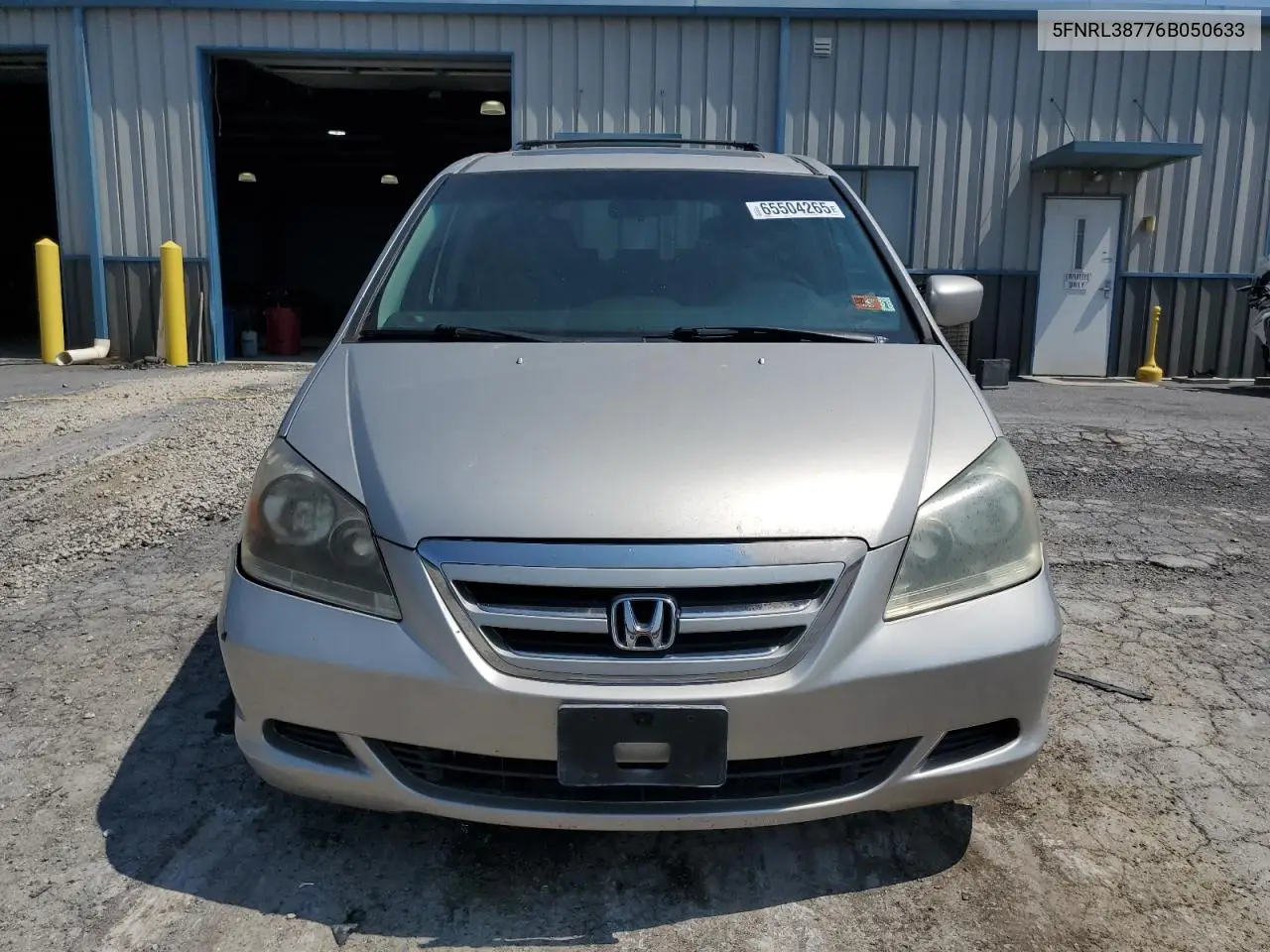 2006 Honda Odyssey Exl VIN: 5FNRL38776B050633 Lot: 65504265
