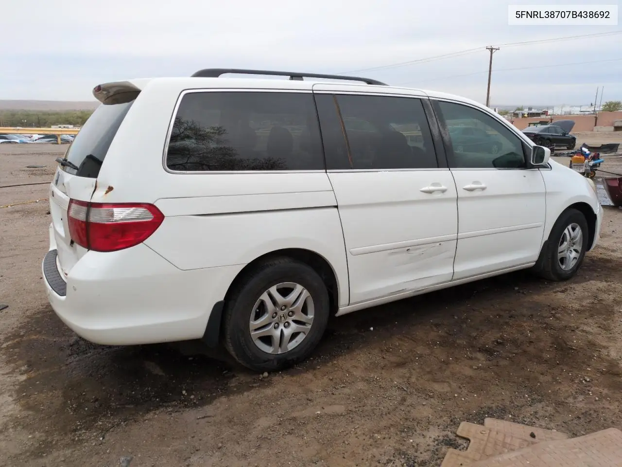 2007 Honda Odyssey Exl VIN: 5FNRL38707B438692 Lot: 51958665