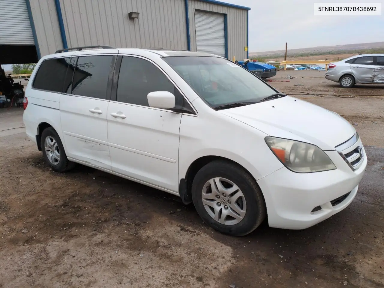 2007 Honda Odyssey Exl VIN: 5FNRL38707B438692 Lot: 51958665