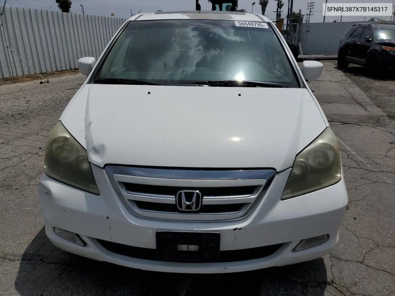 2007 Honda Odyssey Exl VIN: 5FNRL387X7B145317 Lot: 56540795