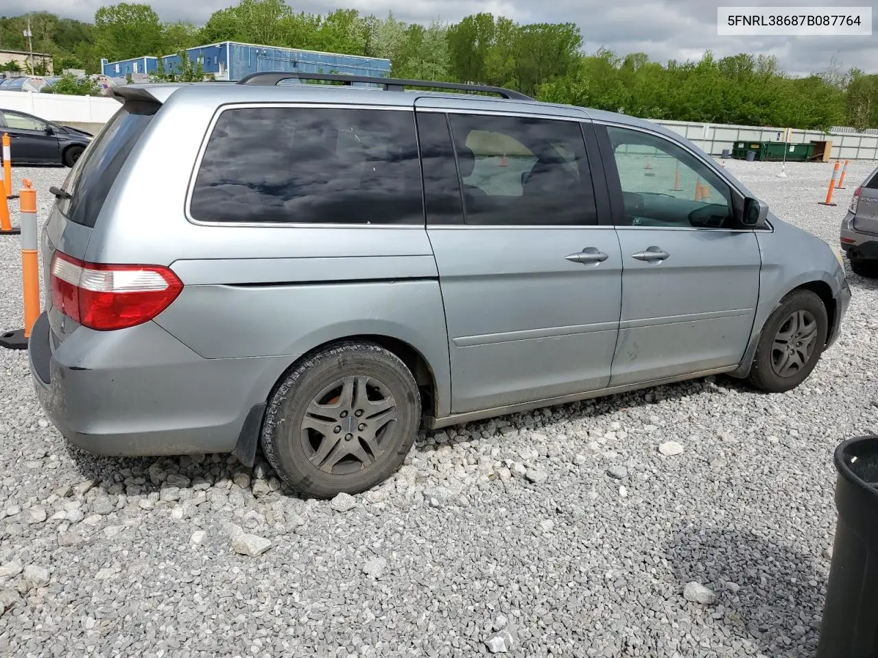 2007 Honda Odyssey Exl VIN: 5FNRL38687B087764 Lot: 56688065