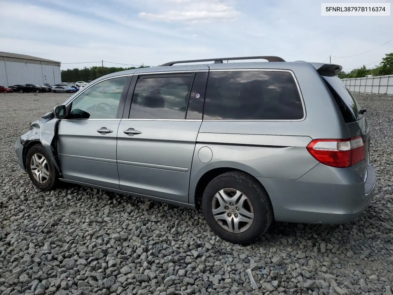 2007 Honda Odyssey Exl VIN: 5FNRL38797B116374 Lot: 56702345