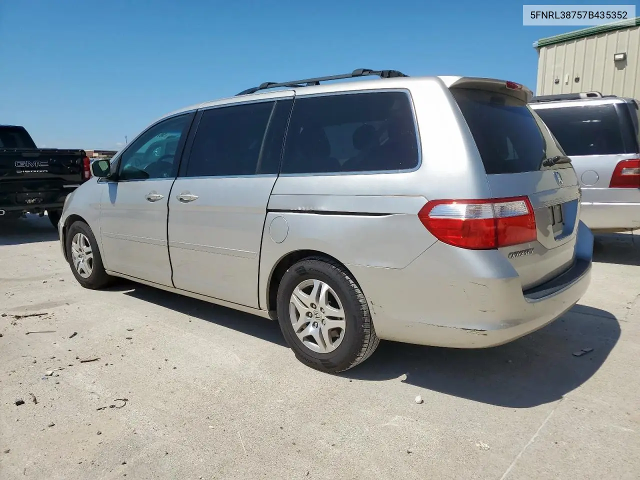 2007 Honda Odyssey Exl VIN: 5FNRL38757B435352 Lot: 56782145