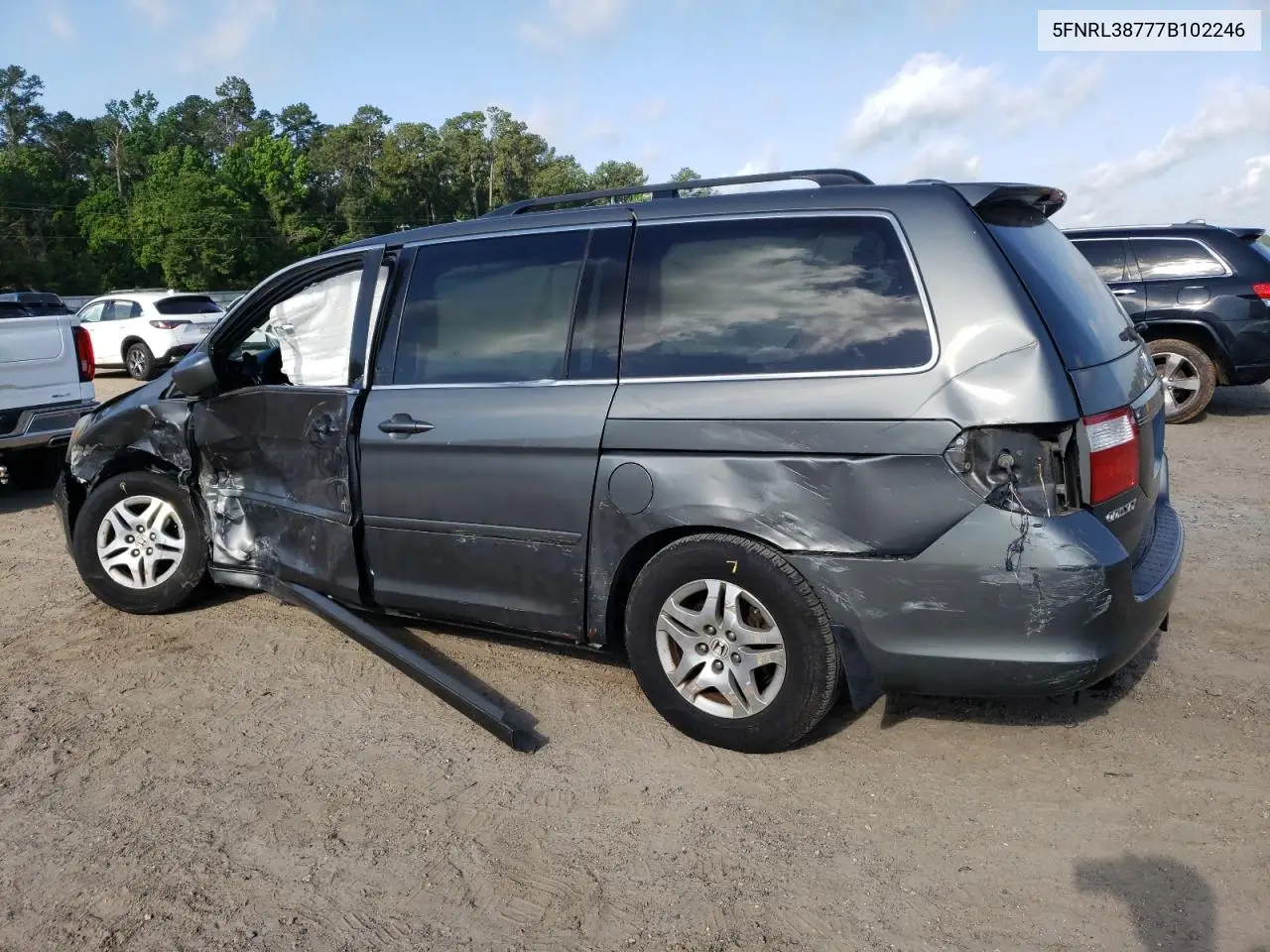 2007 Honda Odyssey Exl VIN: 5FNRL38777B102246 Lot: 56843335