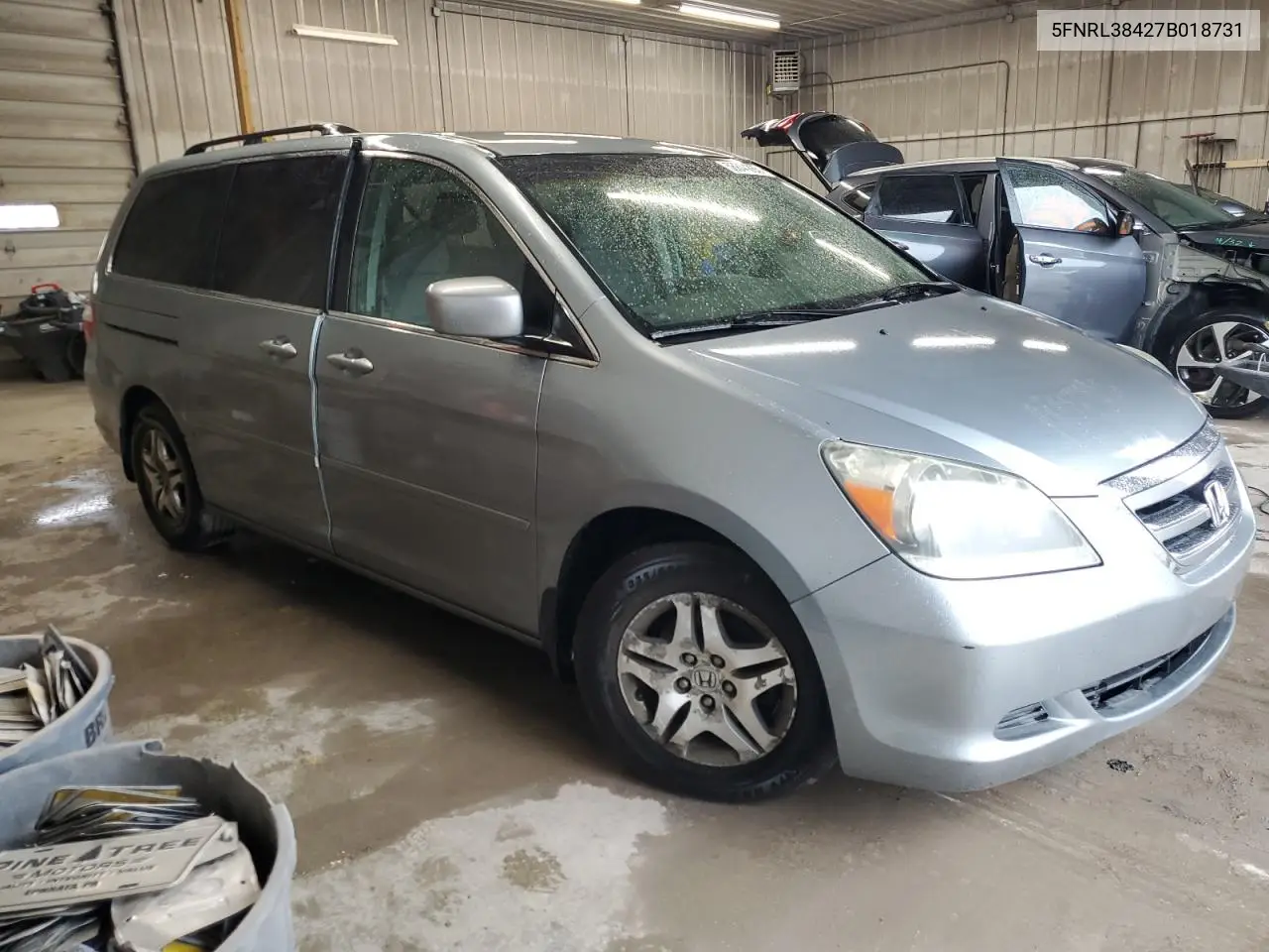 2007 Honda Odyssey Ex VIN: 5FNRL38427B018731 Lot: 56844265