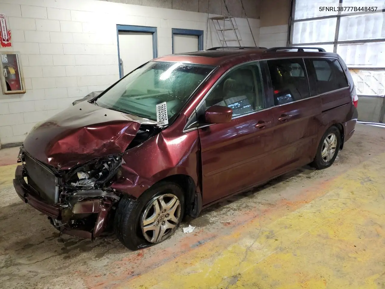 2007 Honda Odyssey Exl VIN: 5FNRL38777B448457 Lot: 56893595