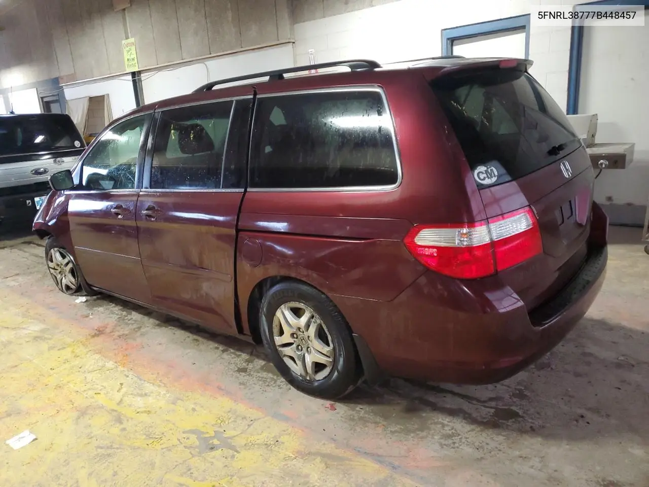 2007 Honda Odyssey Exl VIN: 5FNRL38777B448457 Lot: 56893595