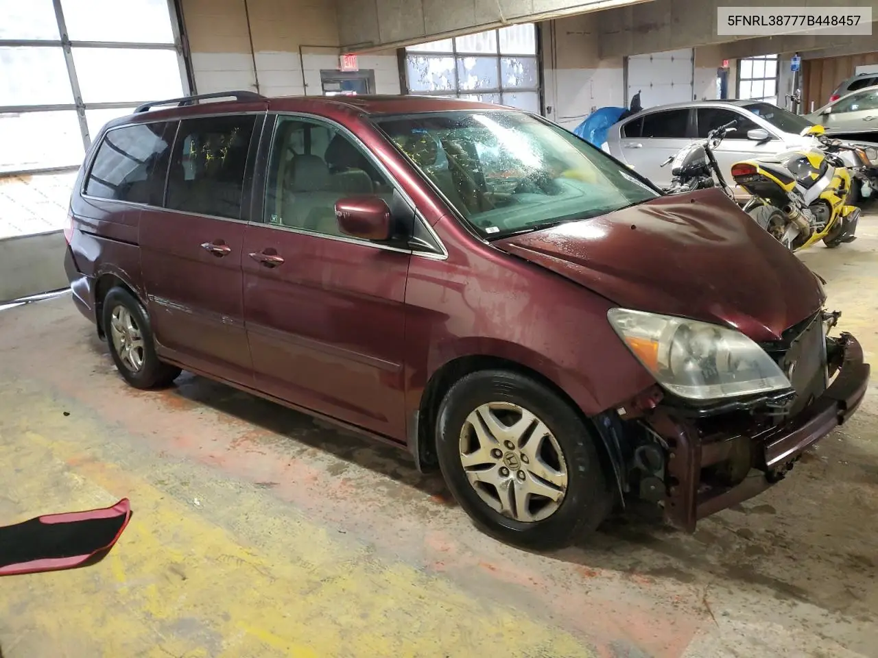 2007 Honda Odyssey Exl VIN: 5FNRL38777B448457 Lot: 56893595