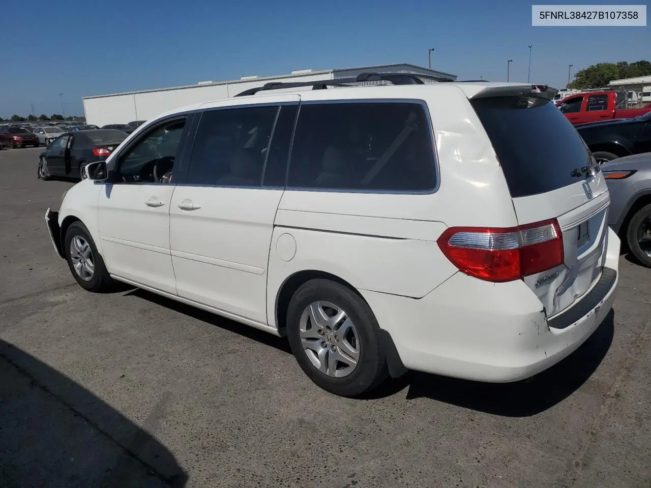 2007 Honda Odyssey Ex VIN: 5FNRL38427B107358 Lot: 60688865