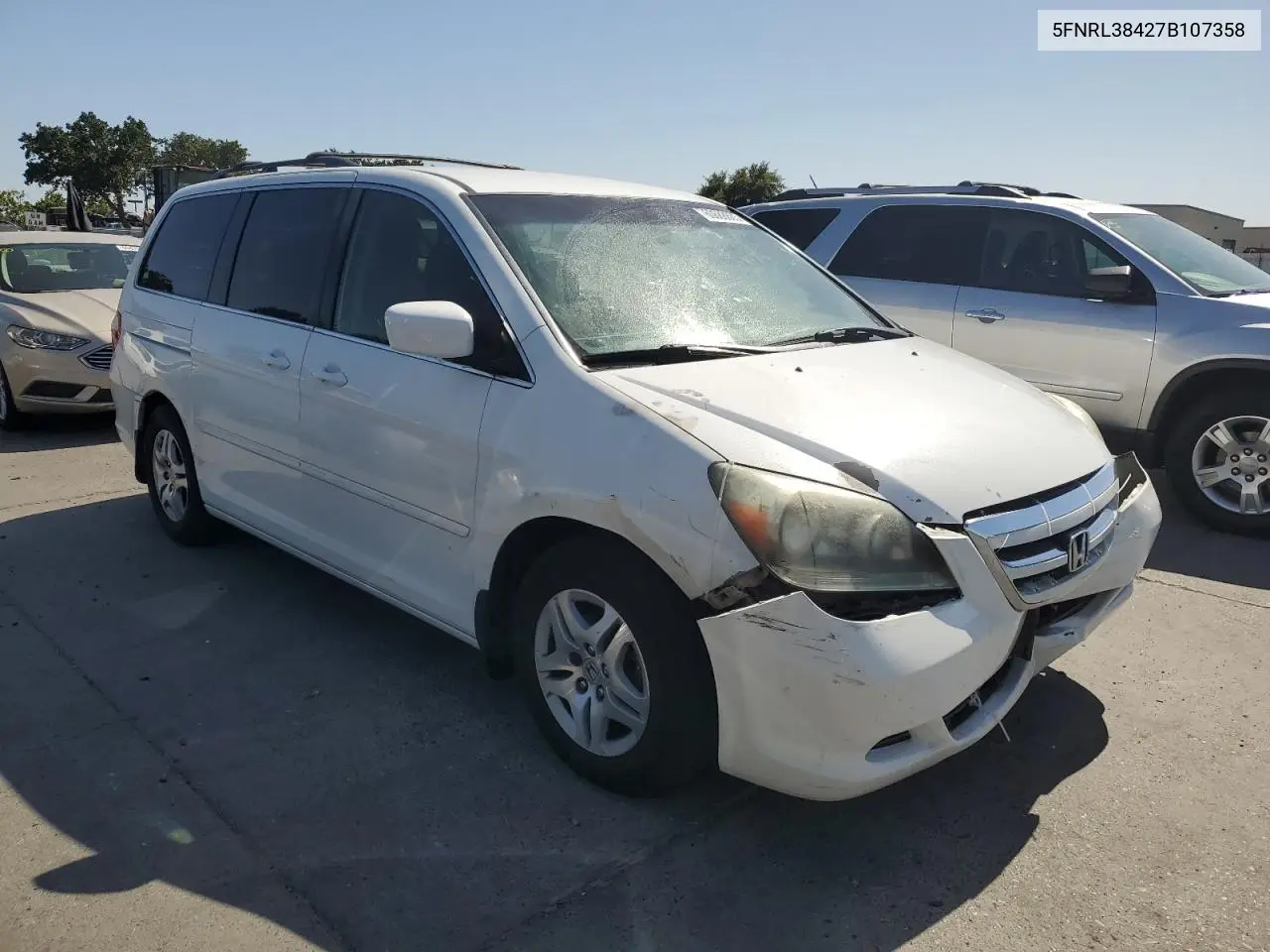 2007 Honda Odyssey Ex VIN: 5FNRL38427B107358 Lot: 60688865