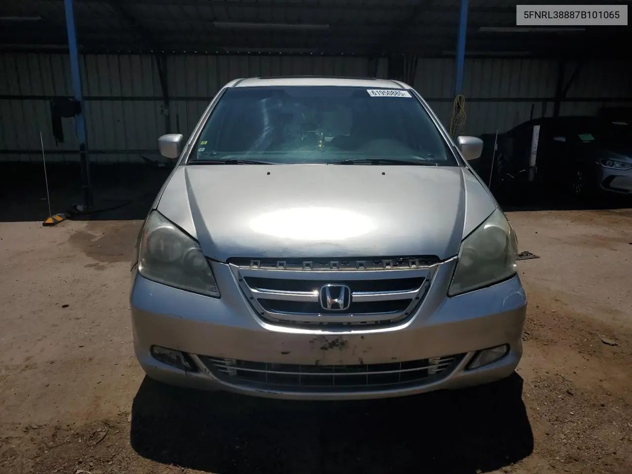 2007 Honda Odyssey Touring VIN: 5FNRL38887B101065 Lot: 61950885