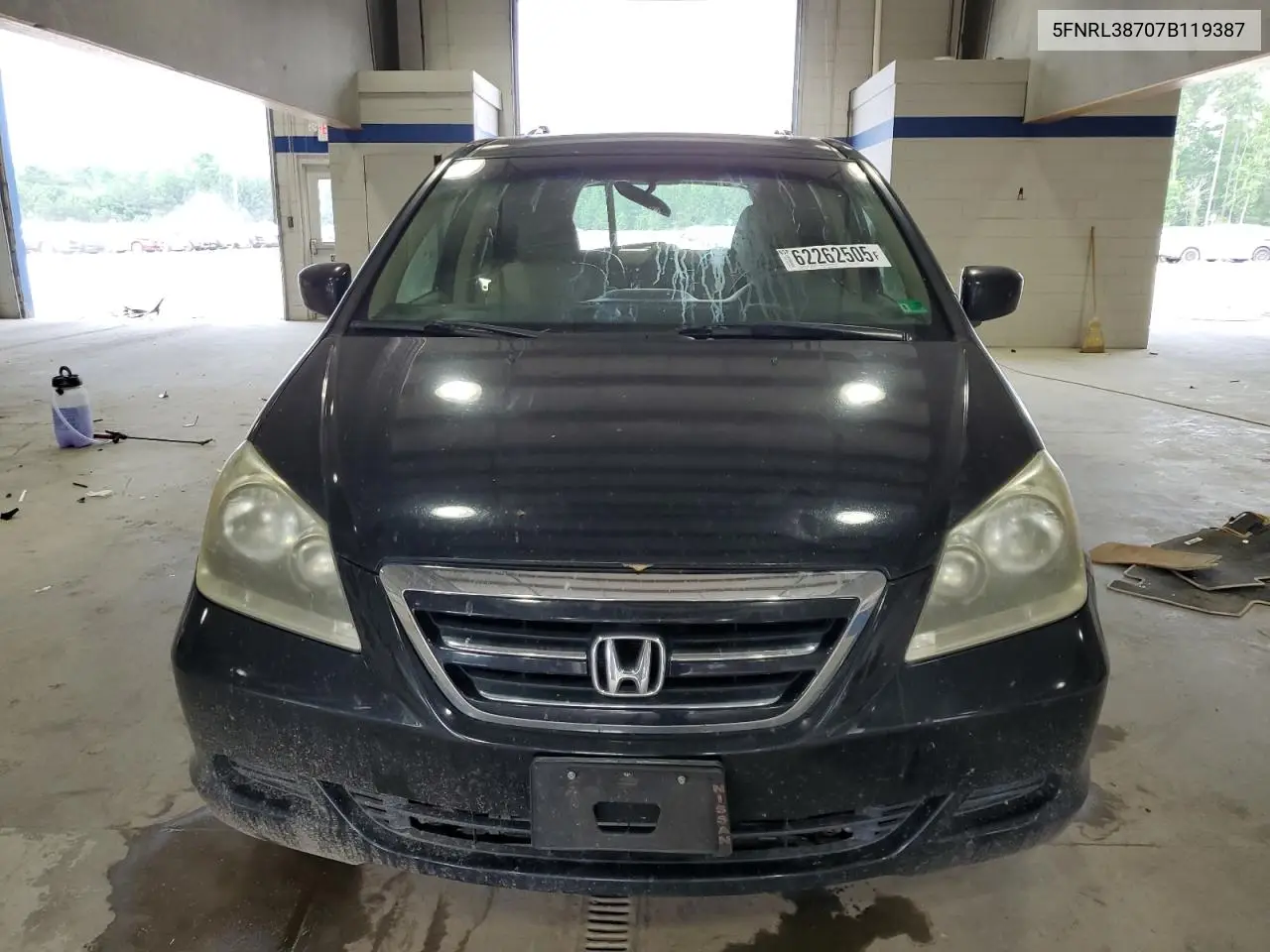 2007 Honda Odyssey Exl VIN: 5FNRL38707B119387 Lot: 62262505