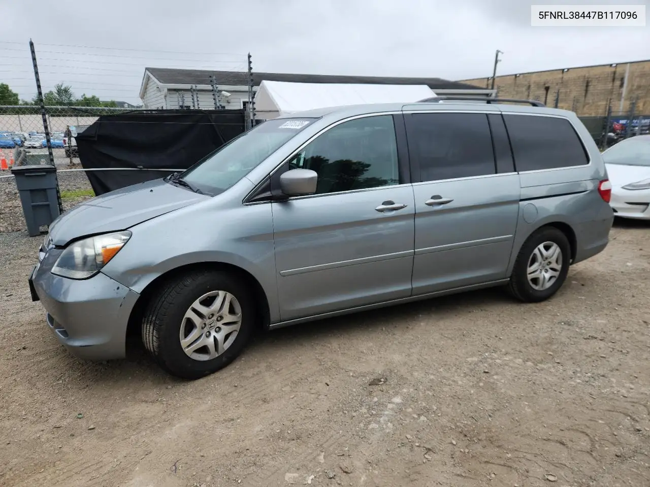 2007 Honda Odyssey Ex VIN: 5FNRL38447B117096 Lot: 62315735
