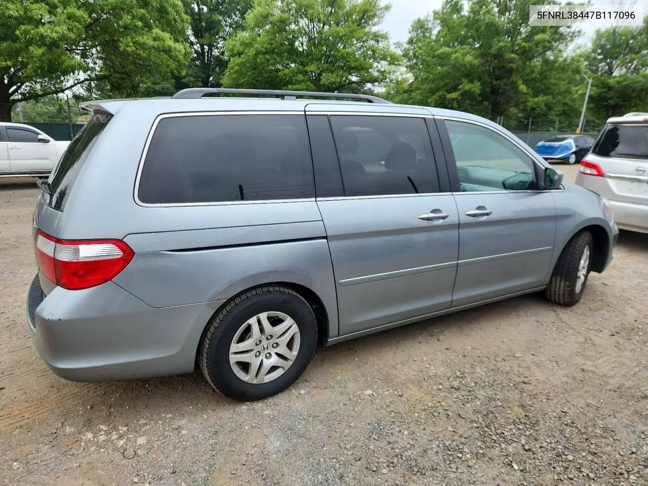 2007 Honda Odyssey Ex VIN: 5FNRL38447B117096 Lot: 62315735