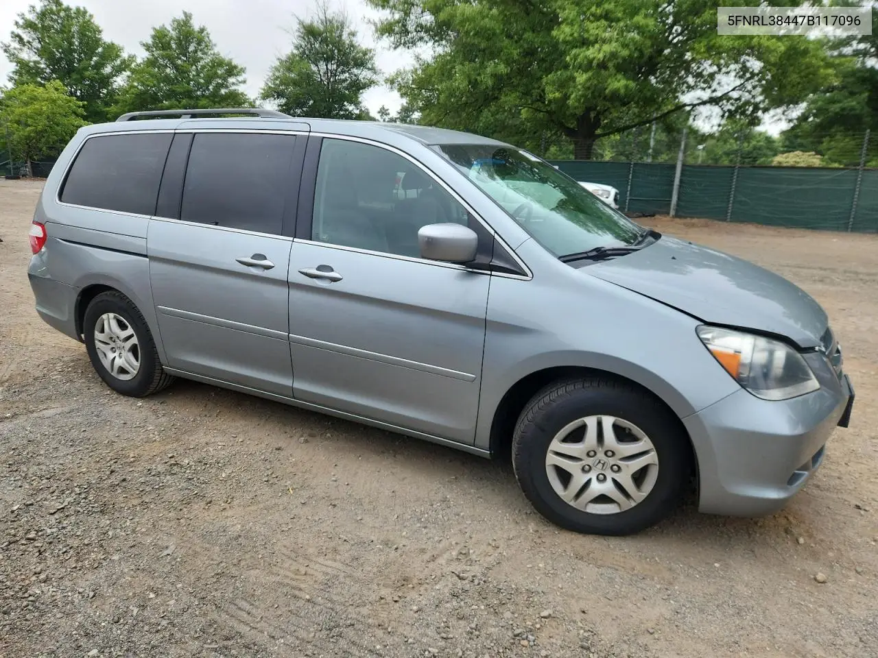 2007 Honda Odyssey Ex VIN: 5FNRL38447B117096 Lot: 62315735