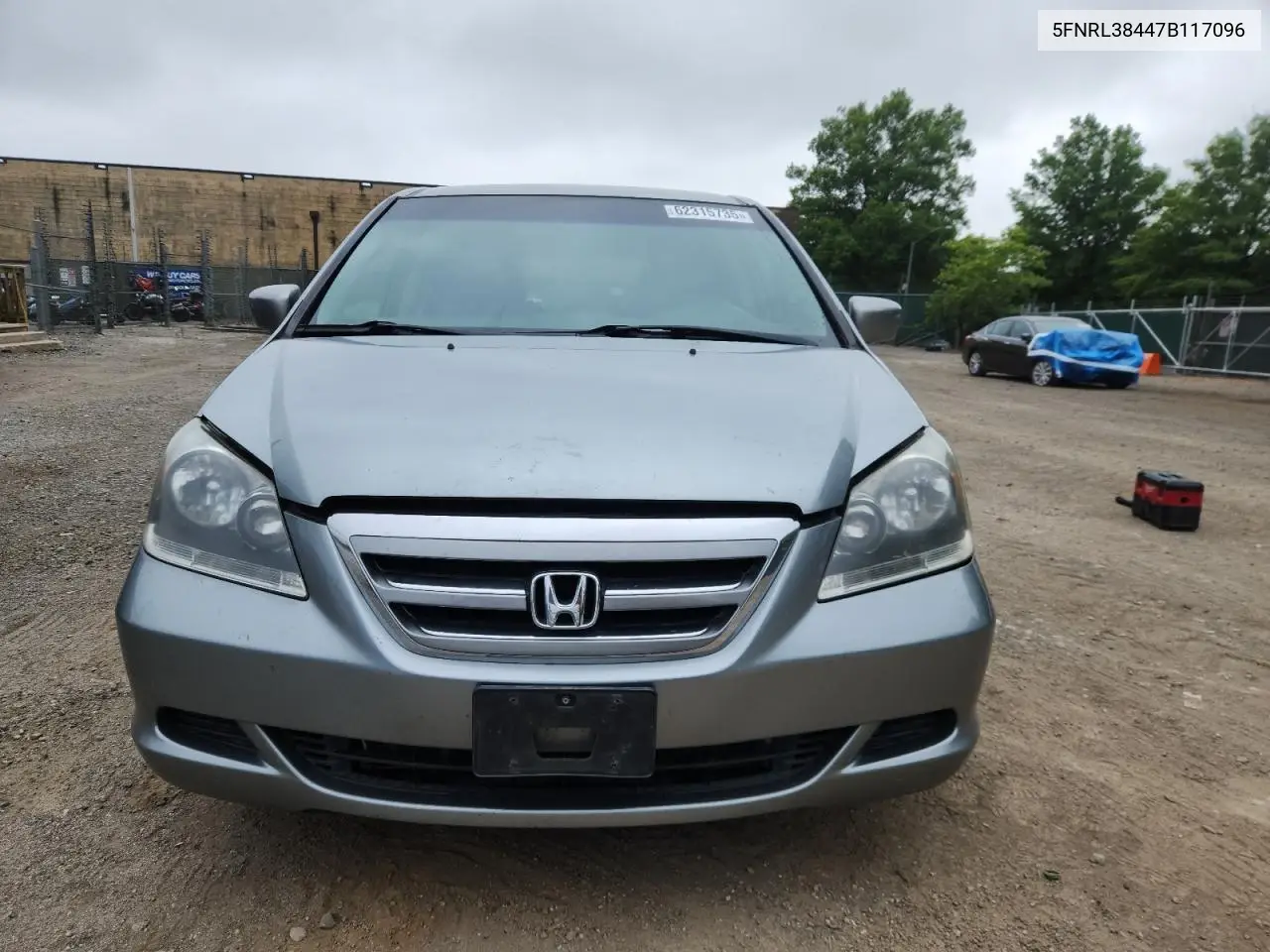 2007 Honda Odyssey Ex VIN: 5FNRL38447B117096 Lot: 62315735