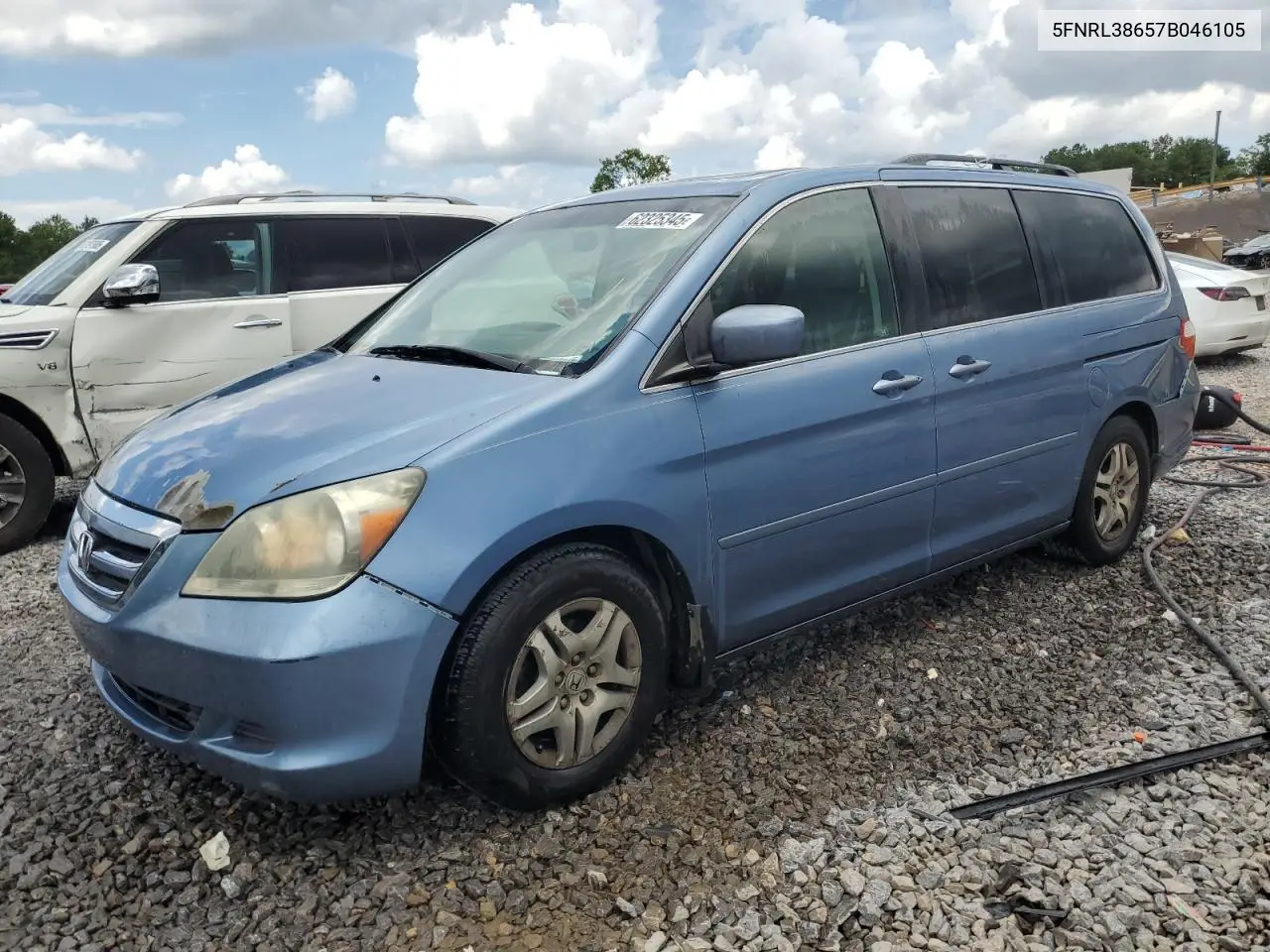 2007 Honda Odyssey Exl VIN: 5FNRL38657B046105 Lot: 62325345