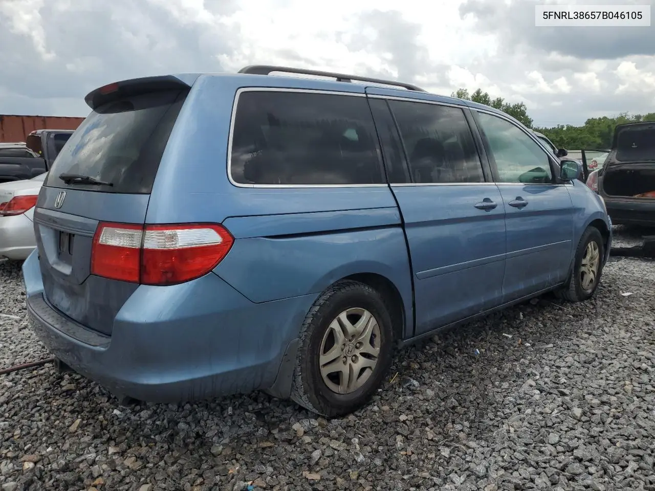 2007 Honda Odyssey Exl VIN: 5FNRL38657B046105 Lot: 62325345