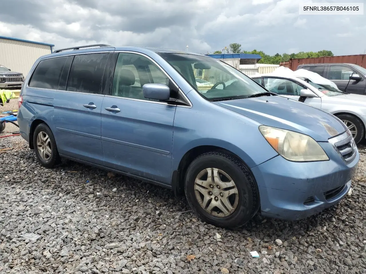 2007 Honda Odyssey Exl VIN: 5FNRL38657B046105 Lot: 62325345