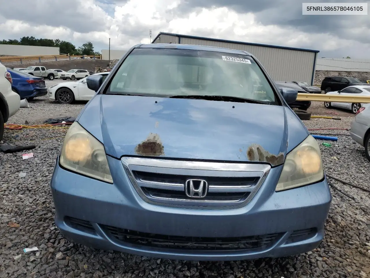 2007 Honda Odyssey Exl VIN: 5FNRL38657B046105 Lot: 62325345