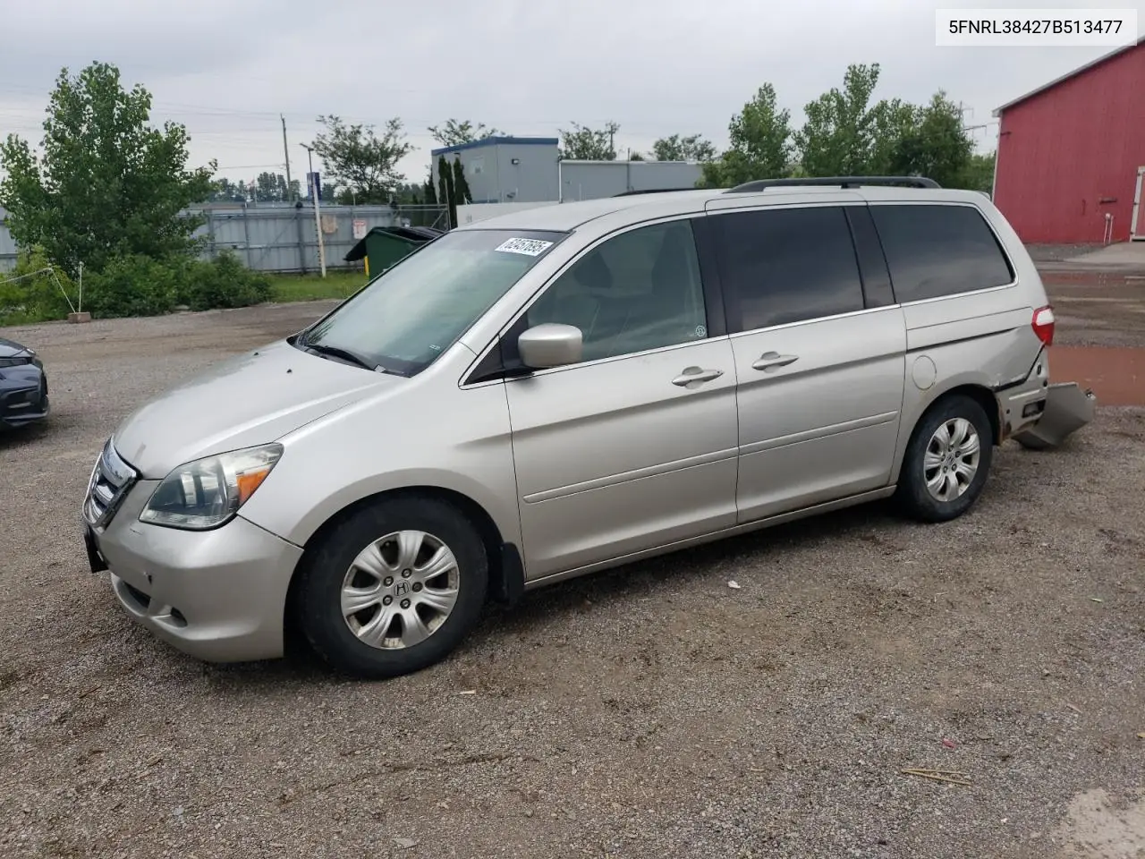 2007 Honda Odyssey Ex VIN: 5FNRL38427B513477 Lot: 62457695