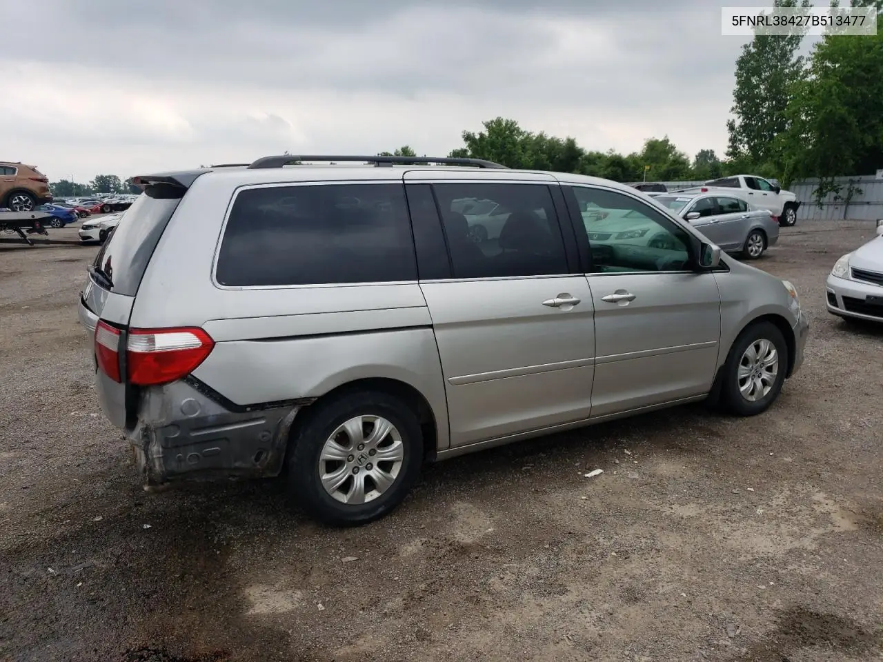 2007 Honda Odyssey Ex VIN: 5FNRL38427B513477 Lot: 62457695