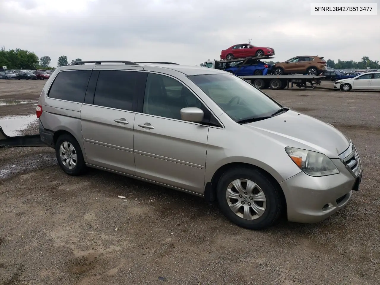 2007 Honda Odyssey Ex VIN: 5FNRL38427B513477 Lot: 62457695
