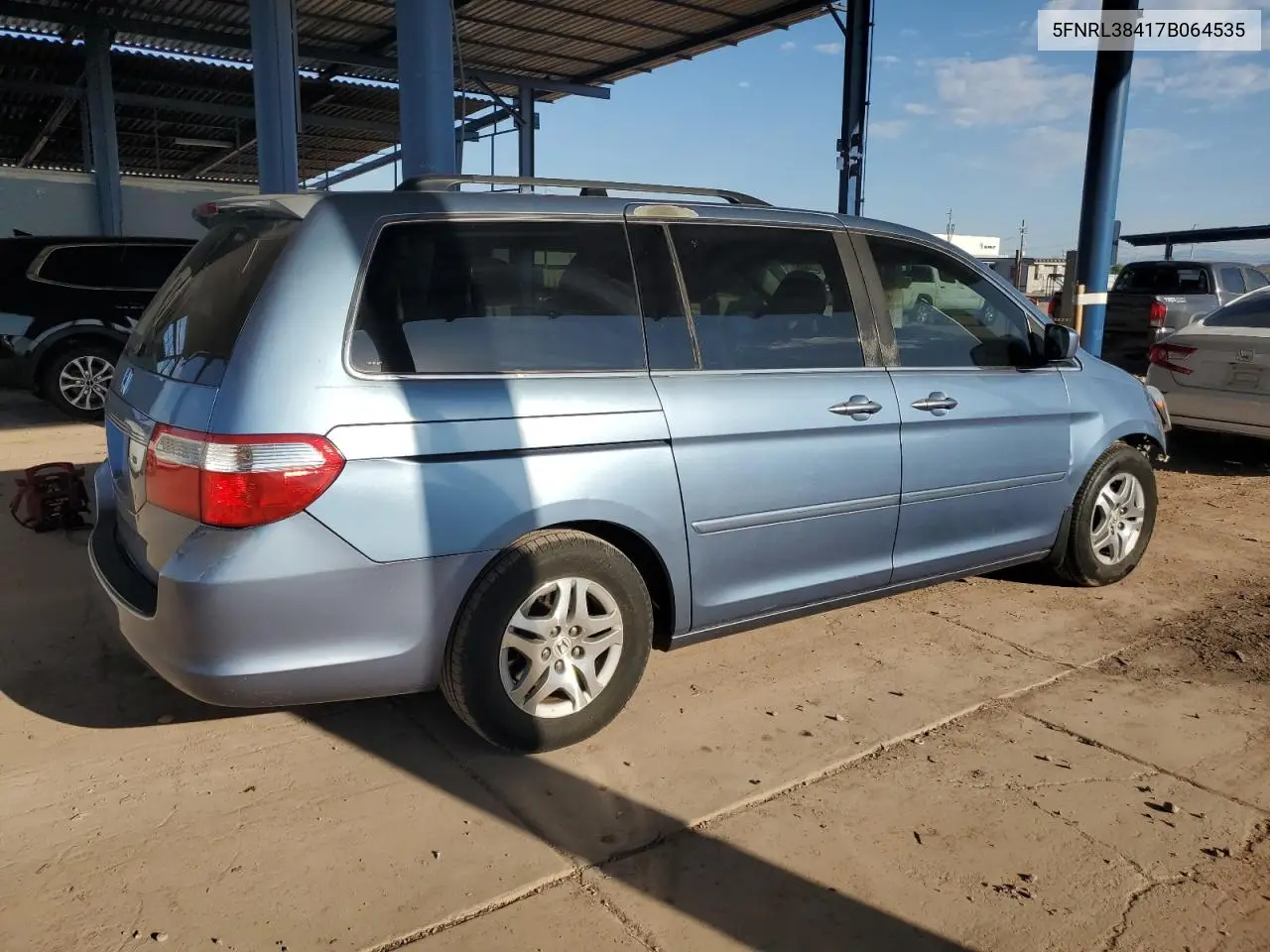 2007 Honda Odyssey Ex VIN: 5FNRL38417B064535 Lot: 62458385