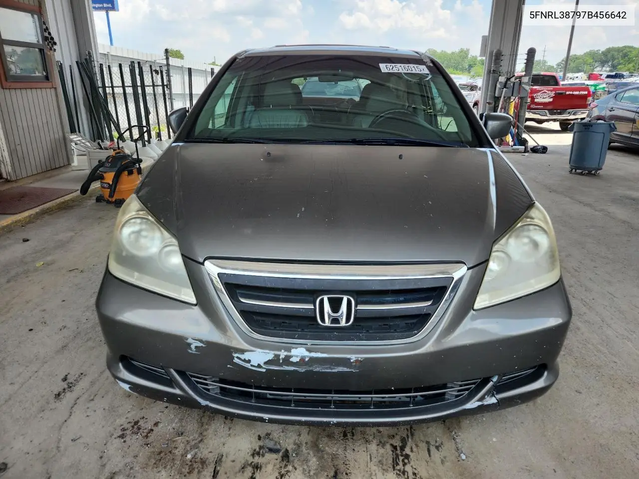 2007 Honda Odyssey Exl VIN: 5FNRL38797B456642 Lot: 62516015