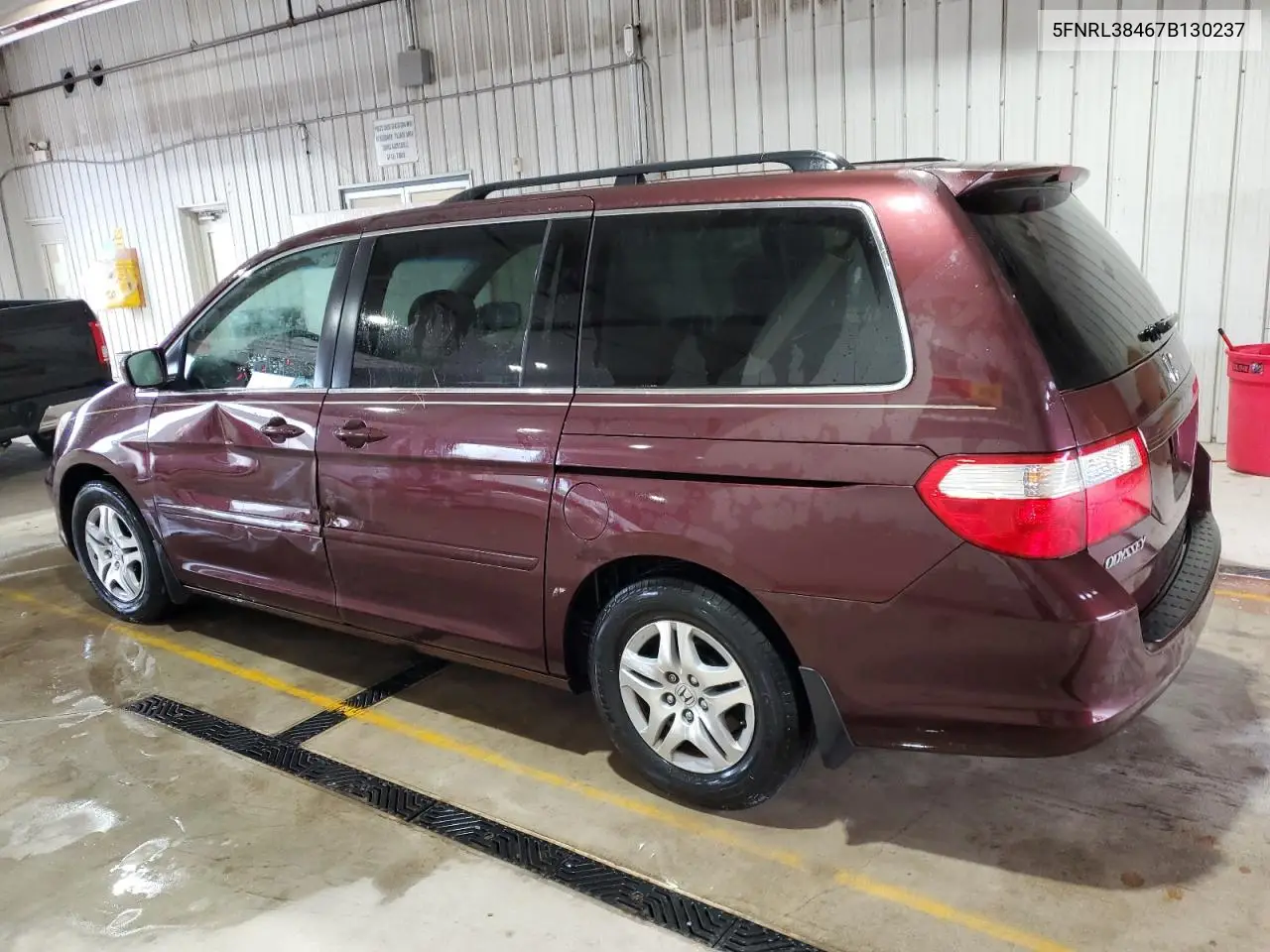 2007 Honda Odyssey Ex VIN: 5FNRL38467B130237 Lot: 62744235