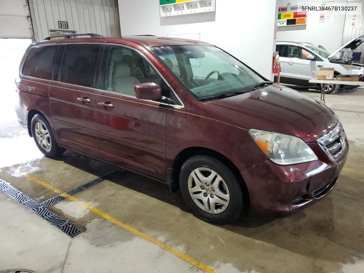 2007 Honda Odyssey Ex VIN: 5FNRL38467B130237 Lot: 62744235