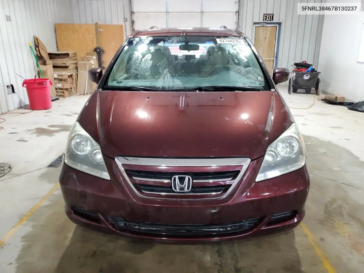 2007 Honda Odyssey Ex VIN: 5FNRL38467B130237 Lot: 62744235