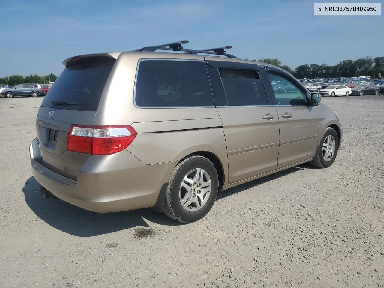 2007 Honda Odyssey Exl VIN: 5FNRL38757B409950 Lot: 62826105