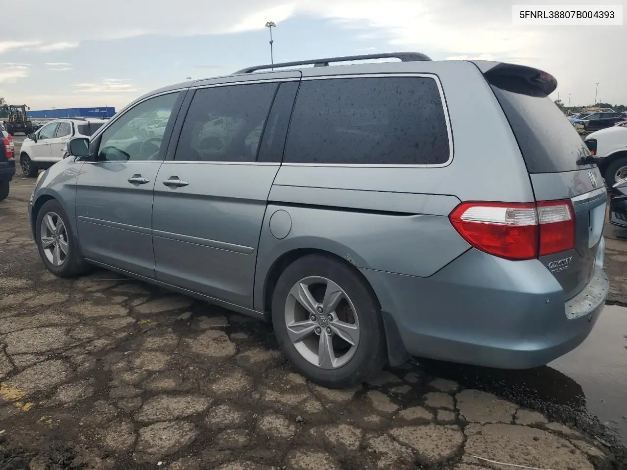 2007 Honda Odyssey Touring VIN: 5FNRL38807B004393 Lot: 62841205